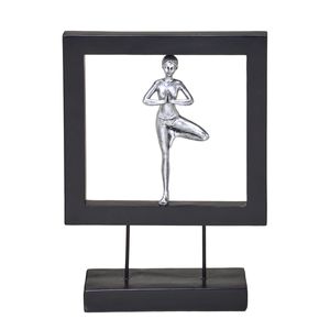 Mulher Ioga Decorativa 19x5x27cm Resina Mabruk  Mabruk