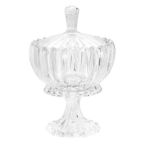 Potiche Decorativo Geneva C/ Pé 17x11cm em Cristal Wolff