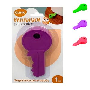 Prendedor Porta Chave 13x6,5cm em Silicone Clink
