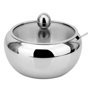 Açucareiro com colher em inox UniHome