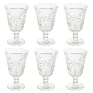 Jogo Taça Palm 6 Peças 240ml em Vidro Lyor