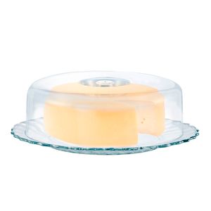 Queijeira C/ Tampa New Gourmet em Vidro e Plástico Ruvolo