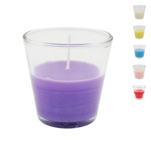 Vela Aromática Decorativa 8x7cm C/ Suporte em Vidro Cascavel