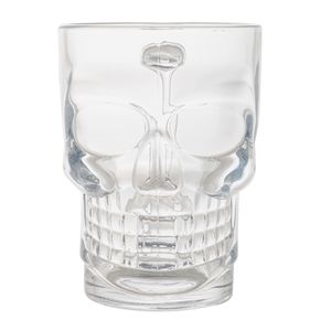 Caneca Caveira 365ml em Vidro Lyor