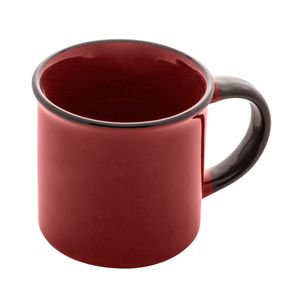 Caneca Ágata de Porcelana 180ml Lyor- Marrom Escuro
