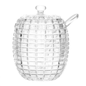 Açucareiro de Cristal C/ Colher e Tampa 210ml Lyor