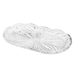 Bandeja Alberta 23,8x14cm em Cristal Lyor