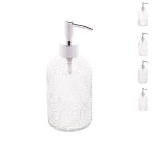 Porta sabonete líquido de vidro modelos sortidos 430ml Lyor