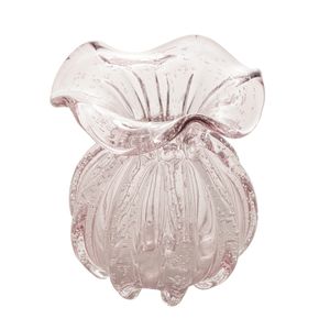Vaso de Vidro Italy Rosa 13cm Lyor