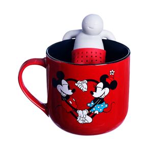 Caneca C/ Infusor Mickey Mouse 350ml em Cerâmica Zona Criativa