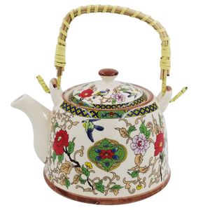 Bule Decorativo C/ Infusor  500ml em Porcelana Multiart