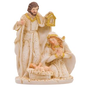 Família Sagrada Decorativa 17cm em Resina Fartex