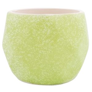 Vaso Decorativo 8,5x9,5cm em Cerâmica Golden Rio