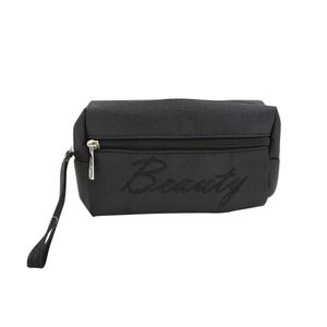 Nécessaire Feminina Envelope Beauty  17,5x11x5,5cm em Poliéster UniHome- Preto