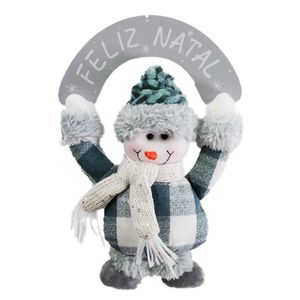 Guirlanda Boneco Xadrez Decorativo 35cm em Tecido Rio Master