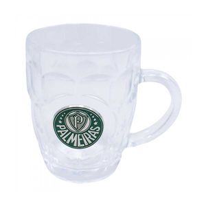 Caneca Palmeiras 400ml em Vidro Mileno