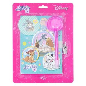 Diário Disney C/ Cadeado e Caneta Pompom 17,5x12,5cm em Papel DCL Editora