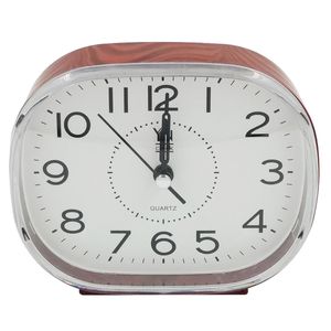 Relógio de Mesa Analógico C/ Alarme 12cm em Plástico Imporiente