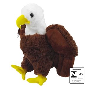 Águia De Pelúcia 28cm em Poliéster Fizzy