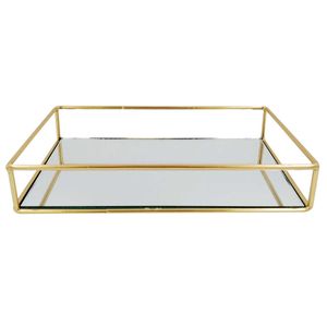 Bandeja Decorativa 23,3x15,8cm em Metal Fwb