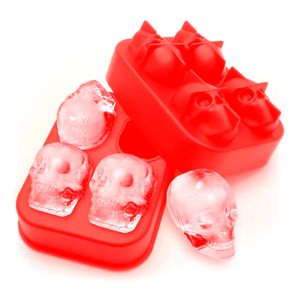 Forma de Gelo Caveira 11,3x8cm em Silicone Livon