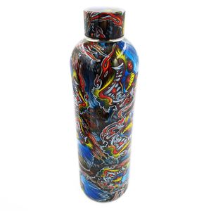 Garrafa Isotérmica Estampada 450ml em Aço Inox Golden Rio