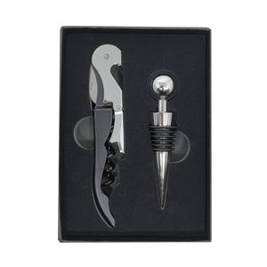 Kit Vinho 2 Peças em Metal Livon