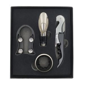 Kit Vinho 4 Peças em Metal Livon