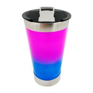 Copo Isotérmico Degradê C/ Abridor 550ml em Aço Inox Golden Rio