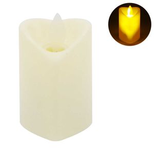 Vela Coração Decorativa em Led 21cm em Plástico Amigold
