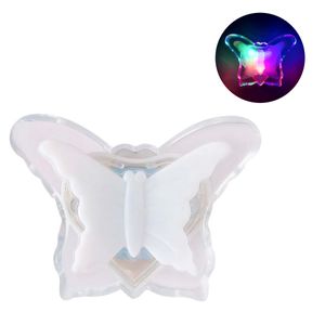 Luminária Noturna *Butterfly* LED Colorido Bivolt 7x6cm em Plástico Moment