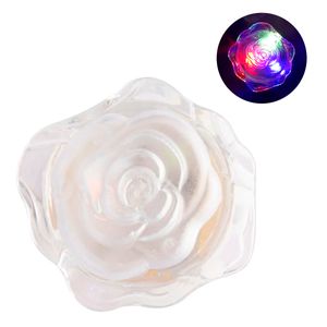 Luminária Noturna *Flower Rosa* LED Colorido Bivolt 5,5cm em Plástico Moment