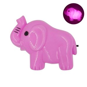 Luminária Noturna Elefante LED 8,5x11cm em Plástico Moment