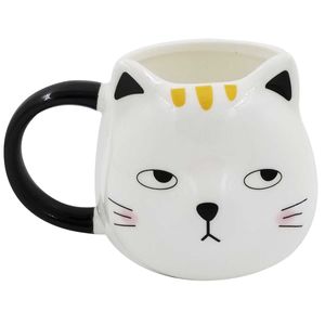 Caneca 8,5x9cm Gato em Cerâmica World Classic