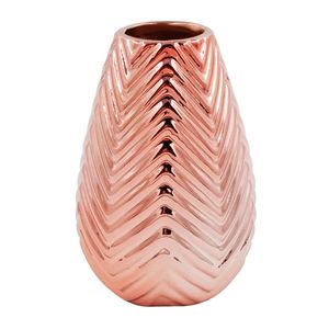 Vaso C/ Alto Relevo Decorativo 11x7cm em Porcelana Youbai