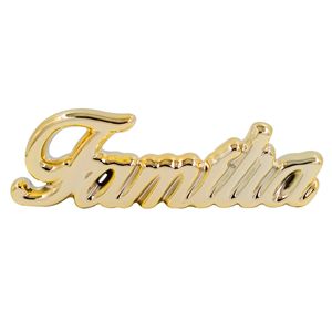 Palavra Família Decorativa 15,5x5cm em Cerâmica Youbai