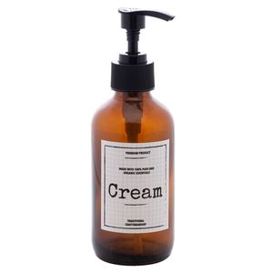 Porta Creme C/ Pump 250ml em Vidro Lyor