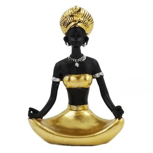 Estátua Yoga Decorativa 13cm em Resina Youbai