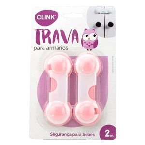 Trava P/ Armários Plástico 10x3,5cm Clink