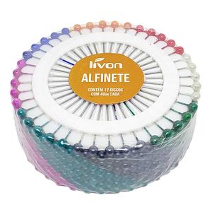 Kit Alfinete 12 Discos 480 Peças em Metal Livon