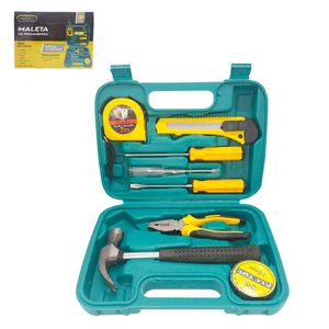 Kit Ferramenta Maleta 8 Peças 24x16,5cm em Metal Merrick