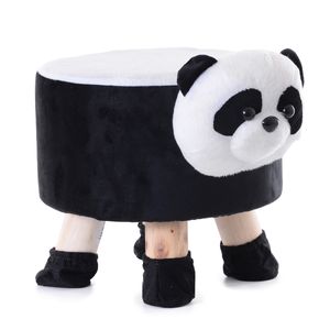 Banco Puff  Infantil  Animais 28x25cm em Madeira Rio de Ouro