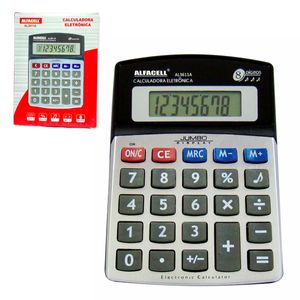Calculadora Eletrônica de Mesa 8 Dígitos 13x9cm Imporiente