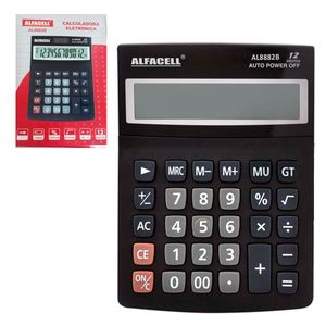 Calculadora Eletrônica de Mesa 12 Dígitos 17x13cm Imporiente