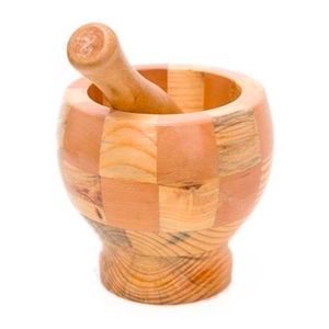 Pilão C/ Socador em Bambu 11cm Ke Home