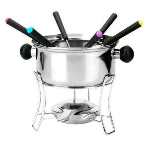 Conjunto para fondue em inox com 10 peças Casita