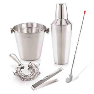 Kit Bar 5 Peças em Aço Inox Livon
