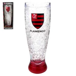 Copo de plástico com gel congelante flamengo 450ml Mileno Mileno Com
