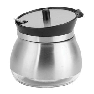 Açucareiro C/Colher 9x8,5cm em Aço Inox UniHome