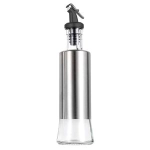 Azeiteiro ou vinagreiro com dosador de aço inox e vidro Unihome